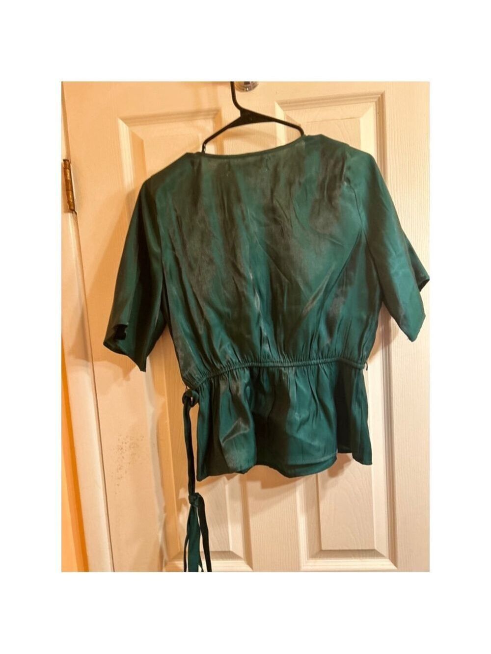 Women's Row A Blouse Size M Green - Picture 5 of 5